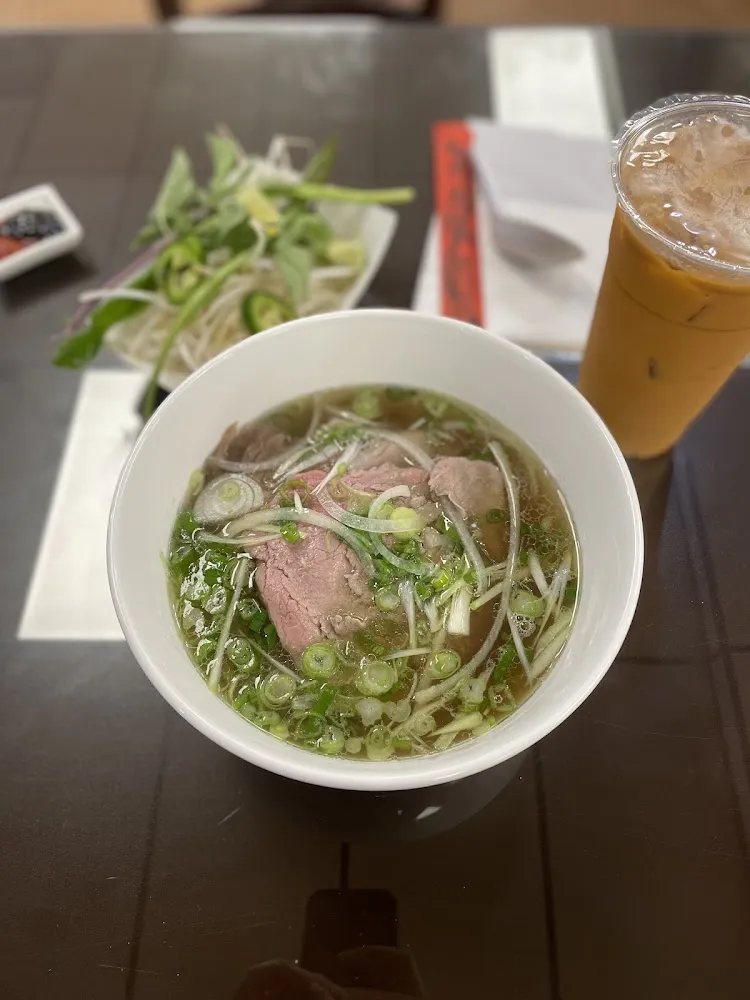 Pho Rare Steak and Brisket